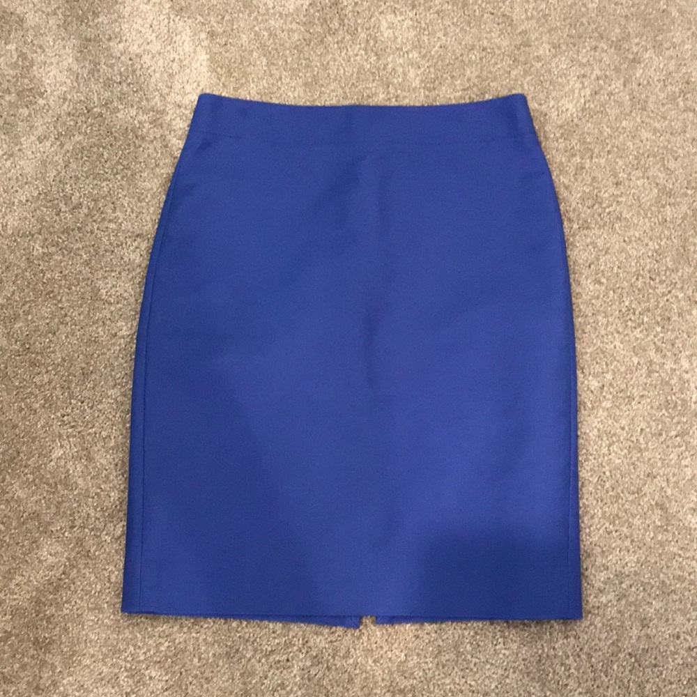 J. Crew No. Pencil skirt royal blue
